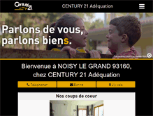 Tablet Screenshot of century21-adequation-noisy-le-grand.com